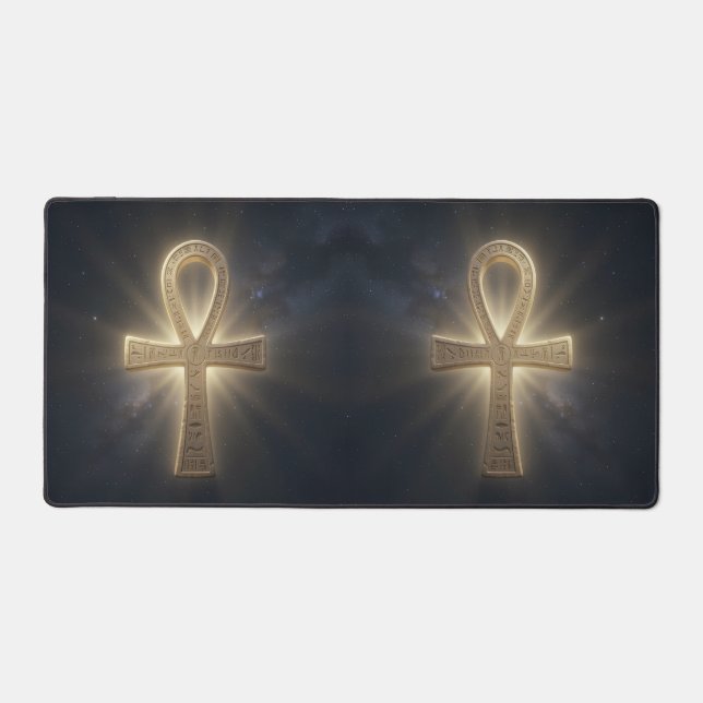 Ankh Symbol Meaning – Key of Life Desk Mat (Front)