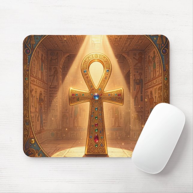 Ankh Symbol Meaning – Key of Life Mouse Pad (With Mouse)