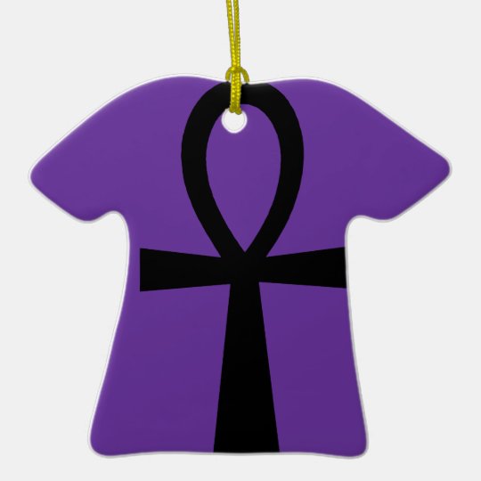 Ankh Symbol Ornament (Purple)