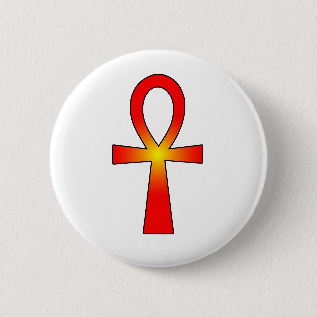 Ankh Symbol: Pinback Button (Front)