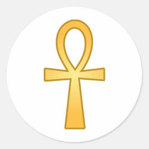 Ankh Symbol Vector Art Classic Round Sticker