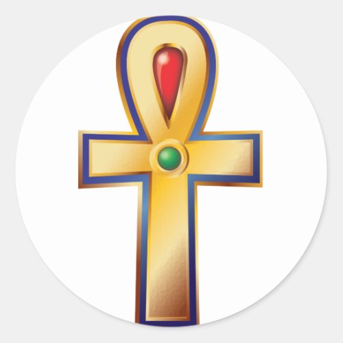 Ankh_ The Ancient Egyptian Symbol of Life Classic Round Sticker