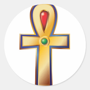 Ankh- The Ancient Egyptian Symbol of Life Classic Round Sticker