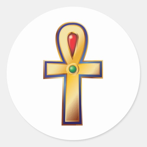 Ankh_ The Ancient Egyptian Symbol of Life Classic Round Sticker