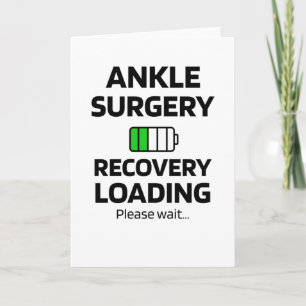 Ankle Surgery Recovery   Ankle Reconstruction Card