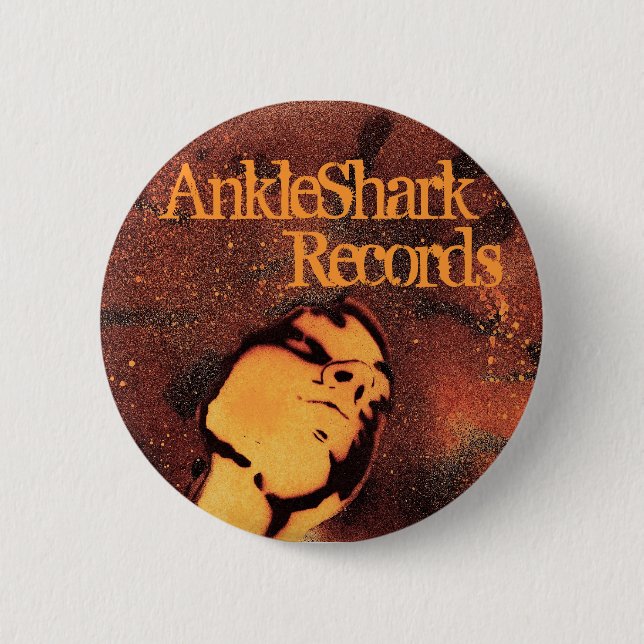 AnkleShark Retro Pinback Button (Front)