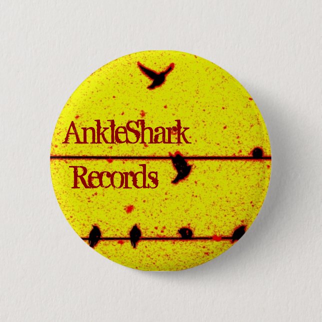 AnkleShark superfly Pinback Button (Front)
