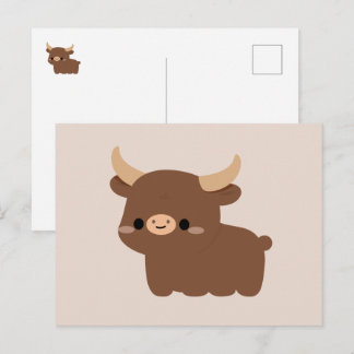 Ankole-Watusi Cow Holiday Postcard