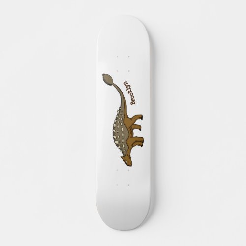 Ankylosaurus armored dinosaur illustration skateboard