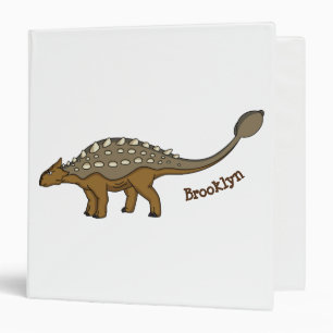 Ankylosaurus armoured dinosaur illustration 3 ring binder