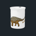 Ankylosaurus armoured dinosaur illustration  beverage pitcher<br><div class="desc">This ankylosaurus armoured dinosaur herd is drawn in vector illustration style.</div>