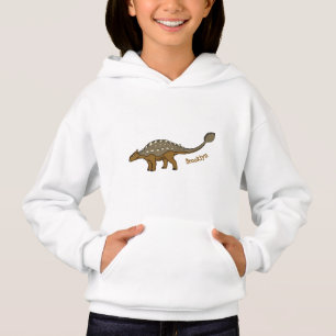 Ankylosaurus armoured dinosaur illustration hoodie