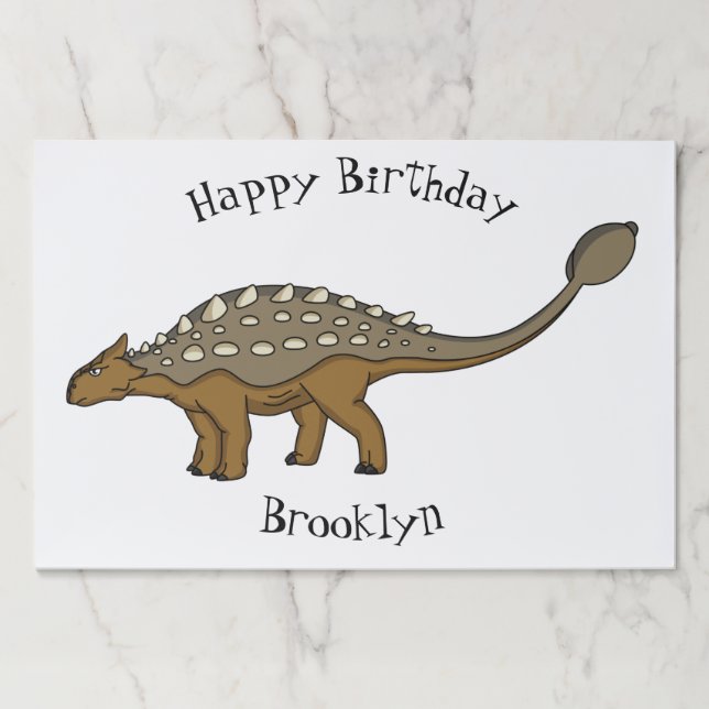 Ankylosaurus armoured dinosaur illustration  paper pad (Front)