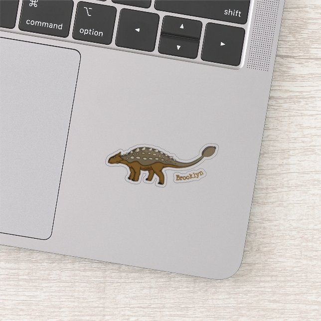 Ankylosaurus armoured dinosaur illustration sticker (Detail)