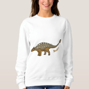 Ankylosaurus armoured dinosaur illustration sweatshirt