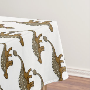 Ankylosaurus armoured dinosaur illustration tablecloth