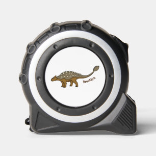 Ankylosaurus armoured dinosaur illustration tape measure