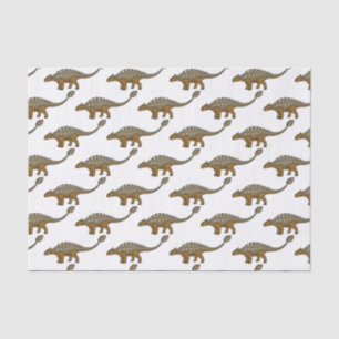 Ankylosaurus armoured dinosaur illustration tissue paper