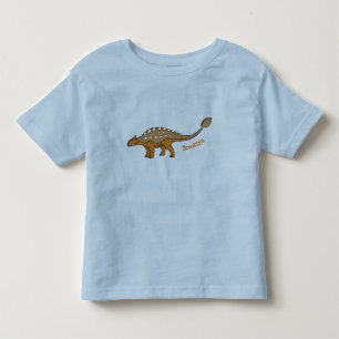 Ankylosaurus armoured dinosaur illustration toddler t-shirt