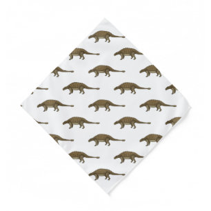 Ankylosaurus cartoon illustration  bandana