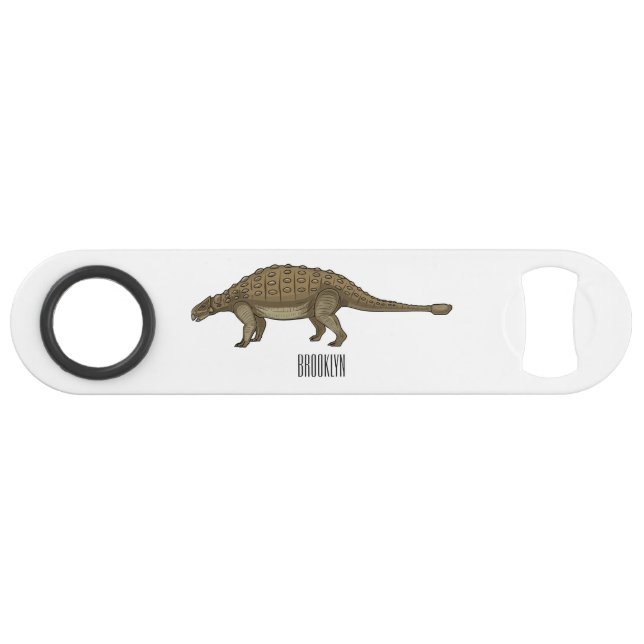 Ankylosaurus cartoon illustration  bar key (Front (Horizontal))