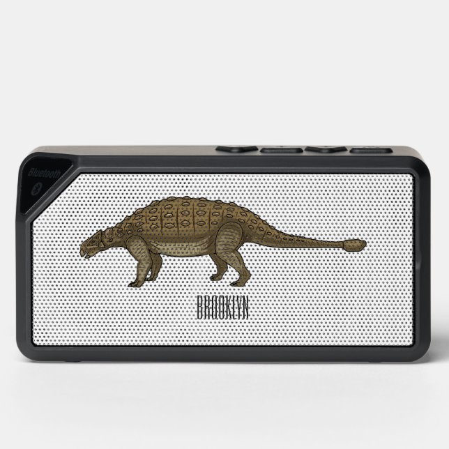 Ankylosaurus cartoon illustration  bluetooth speaker (Front)