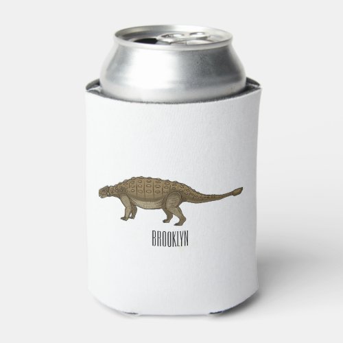 Ankylosaurus cartoon illustration  can cooler