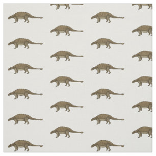 Ankylosaurus cartoon illustration fabric