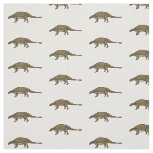 Ankylosaurus cartoon illustration fabric