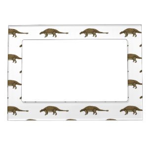 Ankylosaurus cartoon illustration magnetic frame