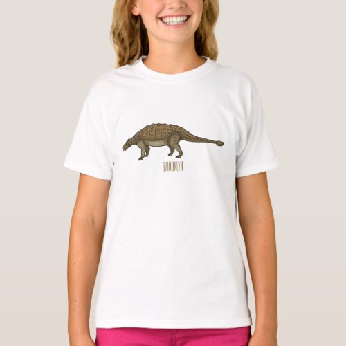 Ankylosaurus cartoon illustration  T_Shirt