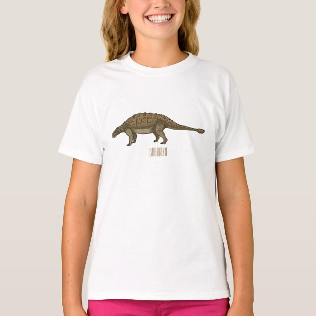 Ankylosaurus cartoon illustration  T-Shirt (Front)