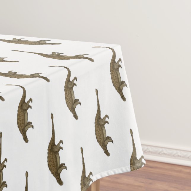 Ankylosaurus cartoon illustration  tablecloth (In Situ)