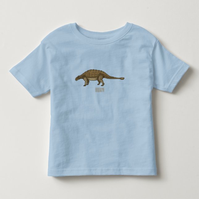 Ankylosaurus cartoon illustration  toddler t-shirt (Front)