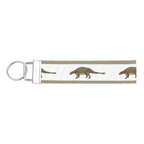 Ankylosaurus cartoon illustration  wrist keychain