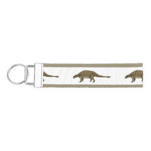 Ankylosaurus cartoon illustration wrist keychain