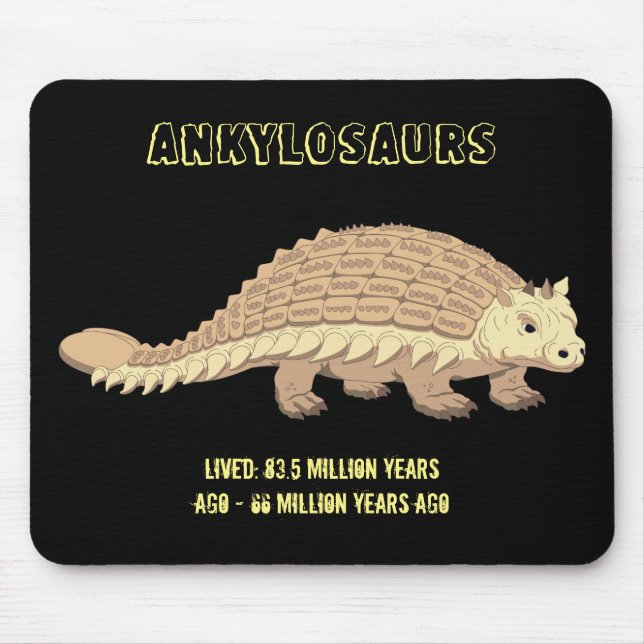Ankylosaurus Dinosaur Mouse Pad (Front)