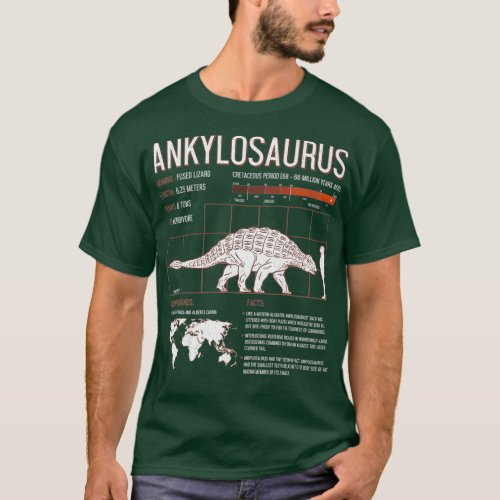 Ankylosaurus T Shirt _ Adult Kids Dinosaur Shirt