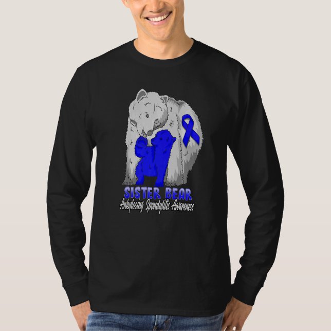 Ankylosing Spondylitis Awareness Mama Support Ribb T-Shirt (Front)