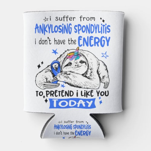 Ankylosing Spondylitis Awareness Month Ribbon Gift Can Cooler