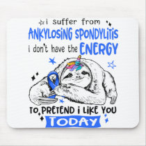 Ankylosing Spondylitis Awareness Month Ribbon Gift Mouse Pad