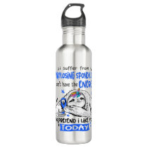 Ankylosing Spondylitis Awareness Month Ribbon Gift Stainless Steel Water Bottle