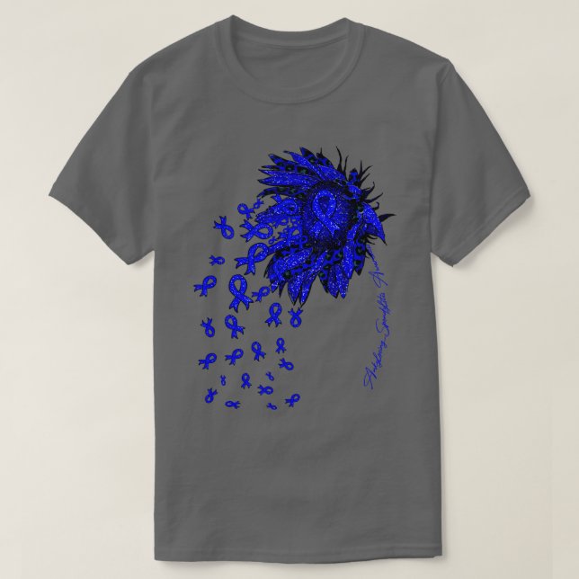 Ankylosing Spondylitis Awareness Sunflower ribbon  T-Shirt (Design Front)