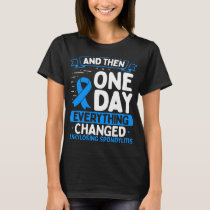 Ankylosing Spondylitis Awareness  Warrior Ribbon T-Shirt