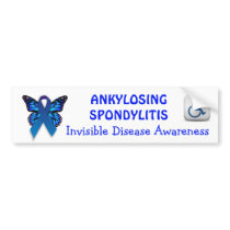 Ankylosing Spondylitis Bumper Sticker Awareness