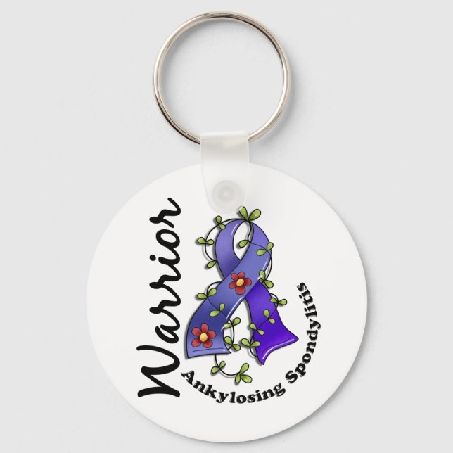 Ankylosing Spondylitis Warrior 15 Keychain (Front)