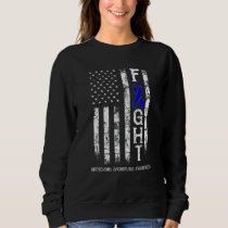 Ankylosing Spondylitis Warrior US Flag Sweatshirt
