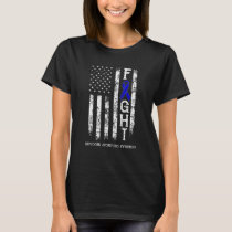 Ankylosing Spondylitis Warrior US Flag T-Shirt