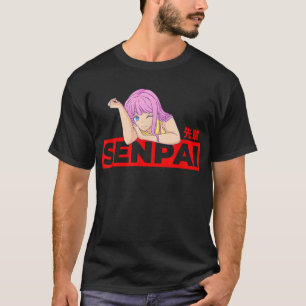 Anmie Aesthetic Senpai Waifu T-Shirt