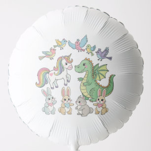 Anmol Store – Cute Dragon & Unicorn Birthday Balloon